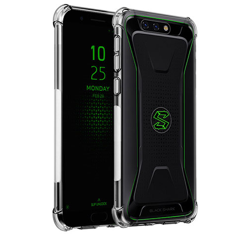 Custodia Silicone Trasparente Ultra Sottile Cover Morbida H02 per Xiaomi Black Shark Chiaro