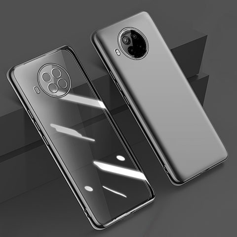 Custodia Silicone Trasparente Ultra Sottile Cover Morbida H02 per Xiaomi Mi 10T Lite 5G Nero