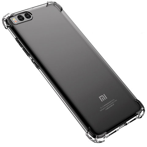 Custodia Silicone Trasparente Ultra Sottile Cover Morbida H02 per Xiaomi Mi Note 3 Grigio