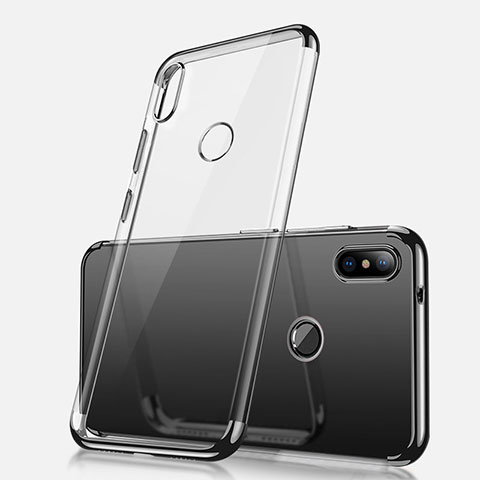 Custodia Silicone Trasparente Ultra Sottile Cover Morbida H02 per Xiaomi Redmi Note 5 AI Dual Camera Nero