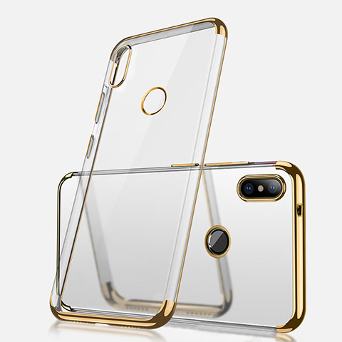 Custodia Silicone Trasparente Ultra Sottile Cover Morbida H02 per Xiaomi Redmi Note 5 Oro