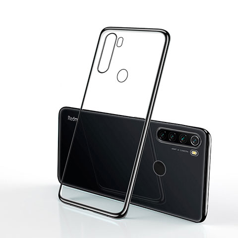 Custodia Silicone Trasparente Ultra Sottile Cover Morbida H02 per Xiaomi Redmi Note 8 (2021) Nero