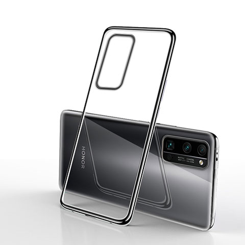 Custodia Silicone Trasparente Ultra Sottile Cover Morbida H03 per Huawei Honor 30 Pro Nero