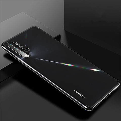 Custodia Silicone Trasparente Ultra Sottile Cover Morbida H03 per Huawei Nova 5 Nero