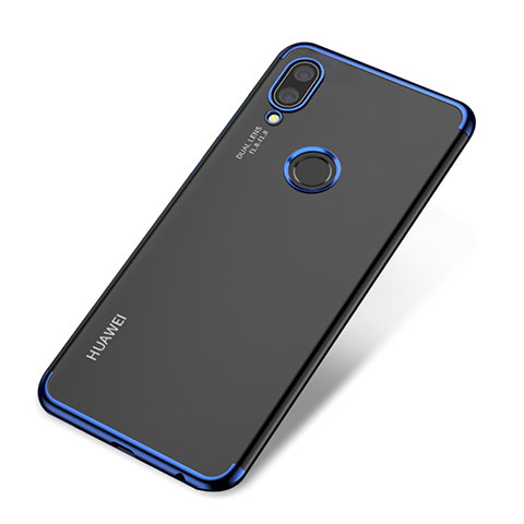 Custodia Silicone Trasparente Ultra Sottile Cover Morbida H03 per Huawei P20 Lite Blu