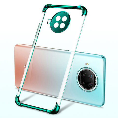 Custodia Silicone Trasparente Ultra Sottile Cover Morbida H03 per Xiaomi Mi 10T Lite 5G Verde