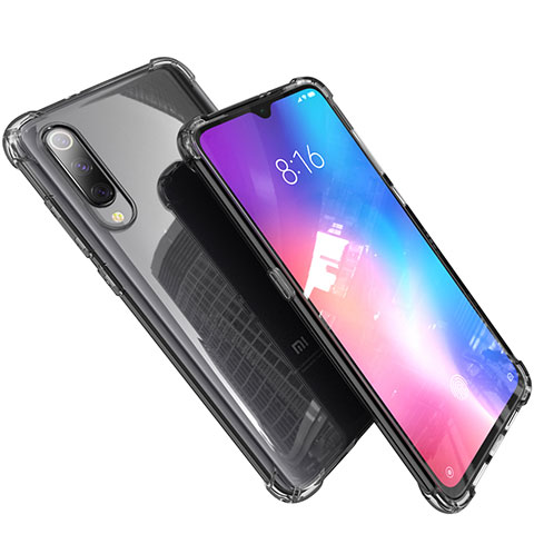 Custodia Silicone Trasparente Ultra Sottile Cover Morbida H03 per Xiaomi Mi 9 Lite Grigio