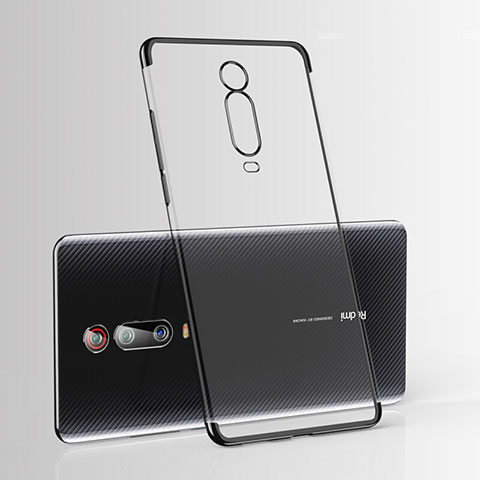 Custodia Silicone Trasparente Ultra Sottile Cover Morbida H03 per Xiaomi Mi 9T Nero