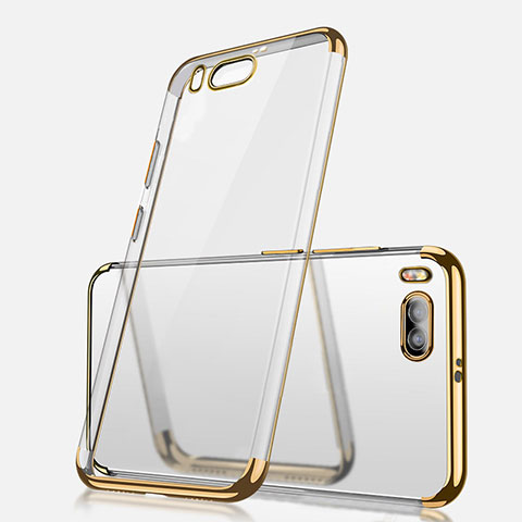 Custodia Silicone Trasparente Ultra Sottile Cover Morbida H03 per Xiaomi Mi Note 3 Oro