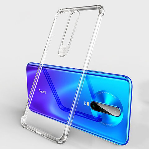 Custodia Silicone Trasparente Ultra Sottile Cover Morbida H03 per Xiaomi Redmi K30 4G Chiaro
