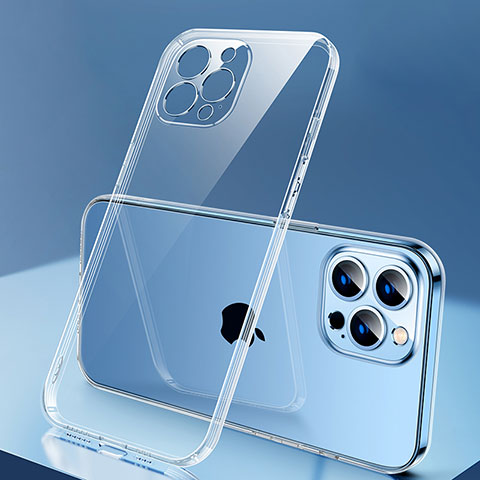 Custodia Silicone Trasparente Ultra Sottile Cover Morbida H04 per Apple iPhone 14 Pro Chiaro