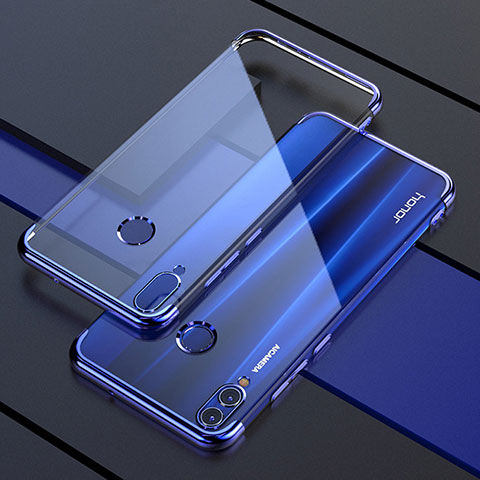 Custodia Silicone Trasparente Ultra Sottile Cover Morbida H04 per Huawei Honor View 10 Lite Blu