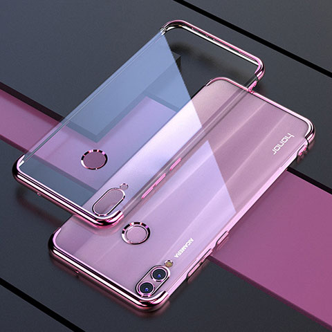 Custodia Silicone Trasparente Ultra Sottile Cover Morbida H04 per Huawei Honor View 10 Lite Rosa