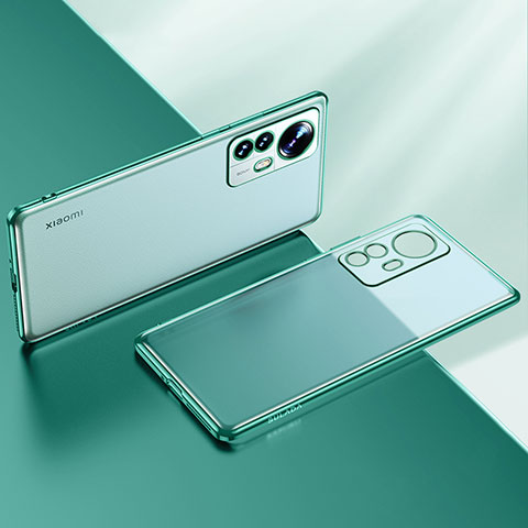 Custodia Silicone Trasparente Ultra Sottile Cover Morbida H04 per Xiaomi Mi 12S 5G Verde