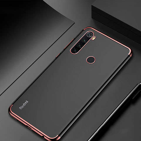 Custodia Silicone Trasparente Ultra Sottile Cover Morbida H04 per Xiaomi Redmi Note 8 Oro Rosa