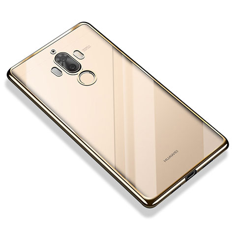 Custodia Silicone Trasparente Ultra Sottile Cover Morbida H05 per Huawei Mate 9 Oro