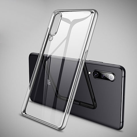 Custodia Silicone Trasparente Ultra Sottile Cover Morbida H05 per Xiaomi Mi 9 Pro 5G Argento
