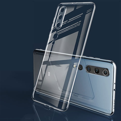 Custodia Silicone Trasparente Ultra Sottile Cover Morbida H06 per Xiaomi Mi 10 Chiaro