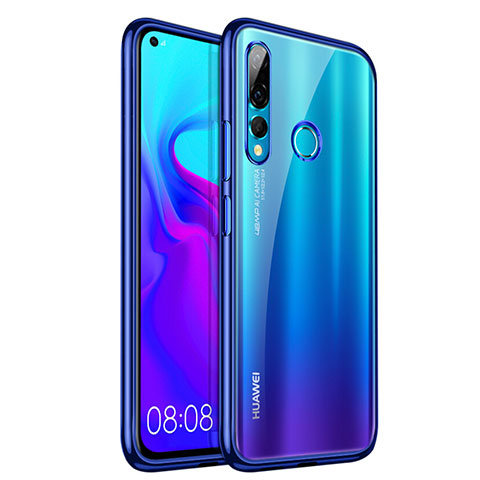 Custodia Silicone Trasparente Ultra Sottile Cover Morbida H07 per Huawei Nova 4 Blu