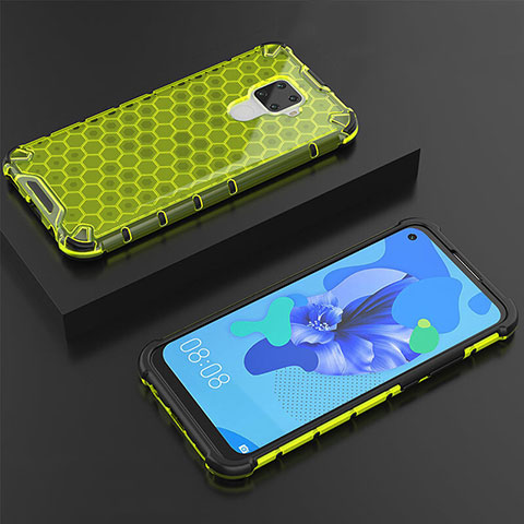 Custodia Silicone Trasparente Ultra Sottile Cover Morbida H08 per Huawei Mate 30 Lite Verde