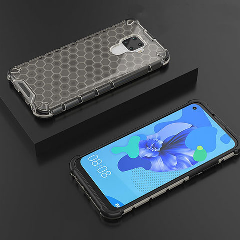 Custodia Silicone Trasparente Ultra Sottile Cover Morbida H08 per Huawei Nova 5i Pro Nero