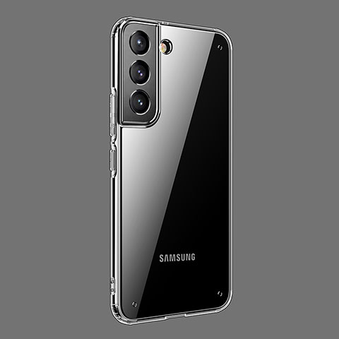 Custodia Silicone Trasparente Ultra Sottile Cover Morbida H11 per Samsung Galaxy S22 Plus 5G Grigio