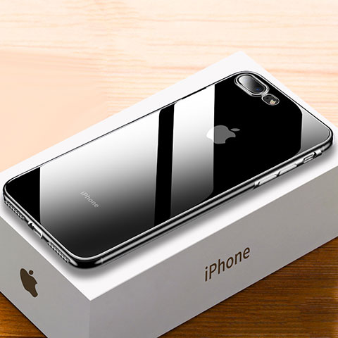 Custodia Silicone Trasparente Ultra Sottile Cover Morbida HC02 per Apple iPhone 8 Plus Chiaro