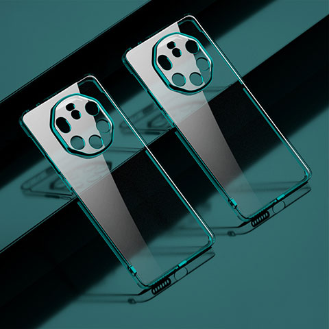 Custodia Silicone Trasparente Ultra Sottile Cover Morbida LD1 per Huawei Mate 40 RS Verde