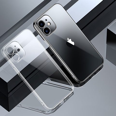 Custodia Silicone Trasparente Ultra Sottile Cover Morbida S01 per Apple iPhone 12 Chiaro