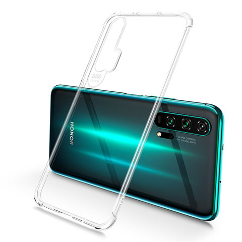 Custodia Silicone Trasparente Ultra Sottile Cover Morbida S01 per Huawei Honor 20 Pro Chiaro