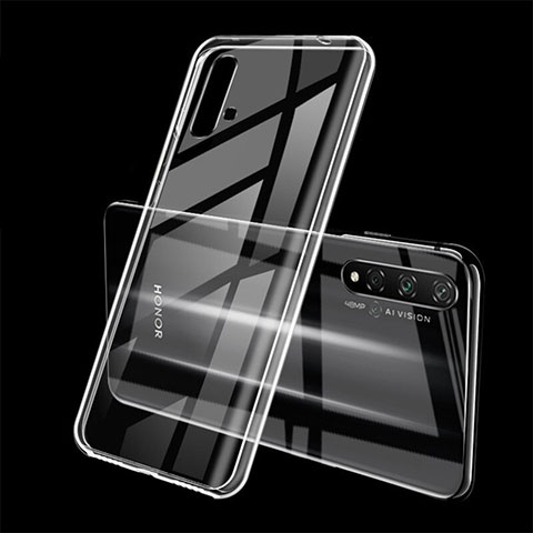 Custodia Silicone Trasparente Ultra Sottile Cover Morbida S01 per Huawei Honor 20S Chiaro