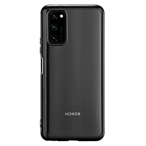 Custodia Silicone Trasparente Ultra Sottile Cover Morbida S01 per Huawei Honor V30 Pro 5G Nero