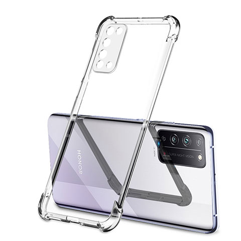 Custodia Silicone Trasparente Ultra Sottile Cover Morbida S01 per Huawei Honor X10 5G Chiaro