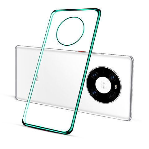 Custodia Silicone Trasparente Ultra Sottile Cover Morbida S01 per Huawei Mate 40 Pro Verde