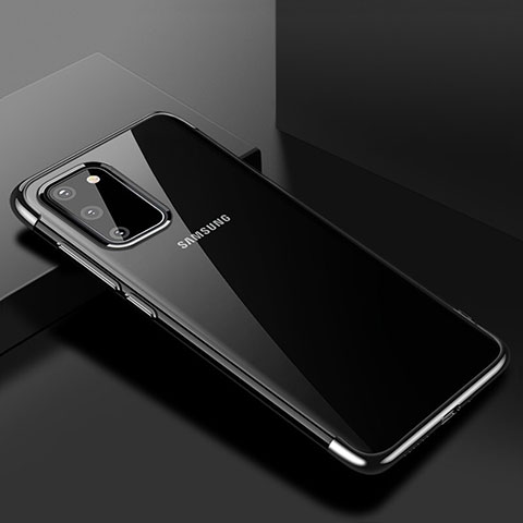 Custodia Silicone Trasparente Ultra Sottile Cover Morbida S01 per Samsung Galaxy S20 5G Nero