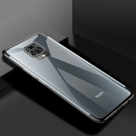 Custodia Silicone Trasparente Ultra Sottile Cover Morbida S01 per Xiaomi Redmi Note 9 Pro Max Nero
