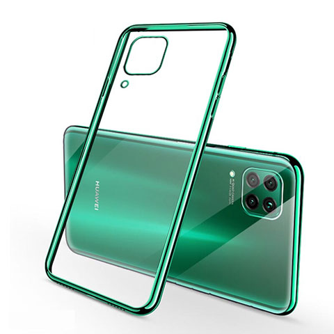 Custodia Silicone Trasparente Ultra Sottile Cover Morbida S02 per Huawei Nova 7i Verde