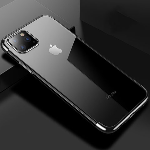 Custodia Silicone Trasparente Ultra Sottile Cover Morbida S03 per Apple iPhone 11 Pro Nero
