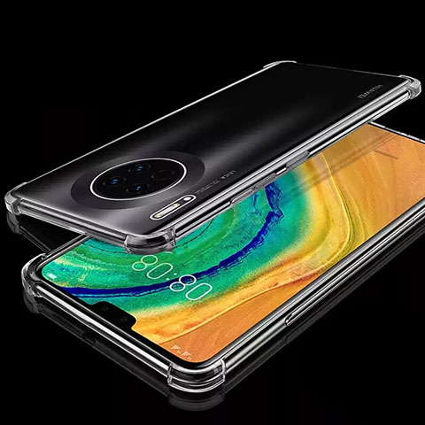 Custodia Silicone Trasparente Ultra Sottile Cover Morbida S03 per Huawei Mate 30 Pro 5G Chiaro