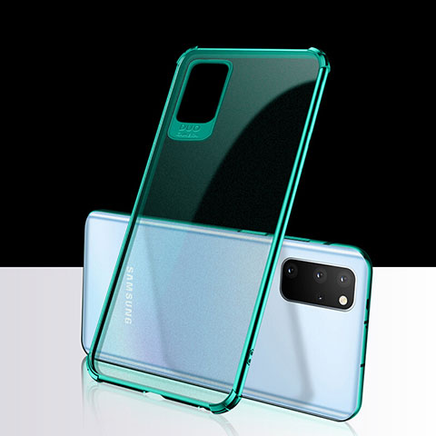 Custodia Silicone Trasparente Ultra Sottile Cover Morbida S03 per Samsung Galaxy S20 Plus Verde