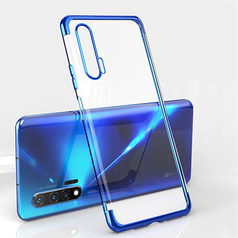 Custodia Silicone Trasparente Ultra Sottile Cover Morbida S04 per Huawei Nova 6 5G Blu