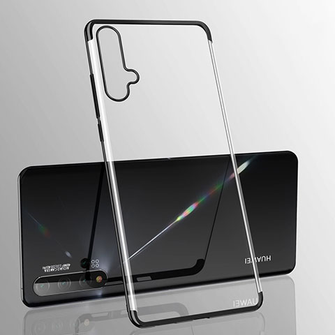 Custodia Silicone Trasparente Ultra Sottile Cover Morbida S05 per Huawei Nova 5 Pro Nero