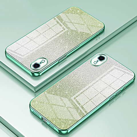 Custodia Silicone Trasparente Ultra Sottile Cover Morbida SY1 per Apple iPhone XR Verde