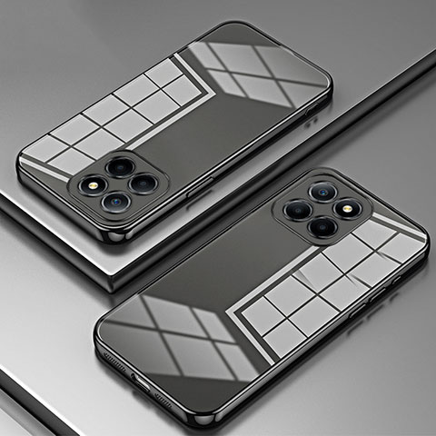 Custodia Silicone Trasparente Ultra Sottile Cover Morbida SY1 per Huawei Honor X6a Nero