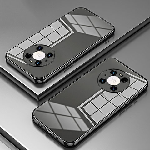 Custodia Silicone Trasparente Ultra Sottile Cover Morbida SY1 per Huawei Mate 40 Pro Nero