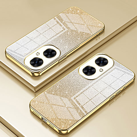 Custodia Silicone Trasparente Ultra Sottile Cover Morbida SY1 per Huawei Nova 11i Oro