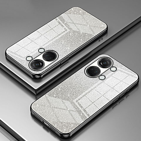 Custodia Silicone Trasparente Ultra Sottile Cover Morbida SY1 per OnePlus Ace 2V 5G Nero