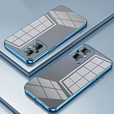 Custodia Silicone Trasparente Ultra Sottile Cover Morbida SY1 per OnePlus Nord N20 5G Blu