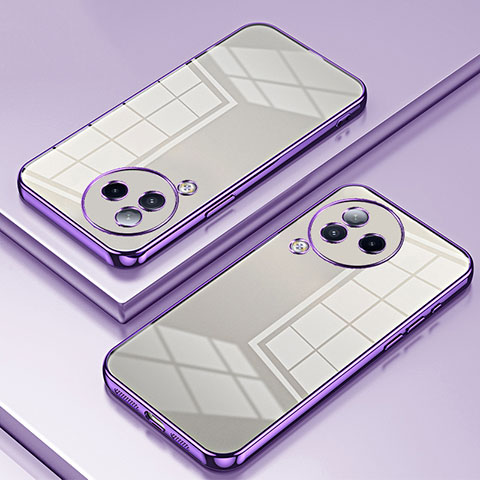 Custodia Silicone Trasparente Ultra Sottile Cover Morbida SY1 per Xiaomi Civi 3 5G Viola