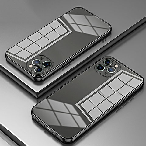 Custodia Silicone Trasparente Ultra Sottile Cover Morbida SY2 per Apple iPhone 11 Pro Nero